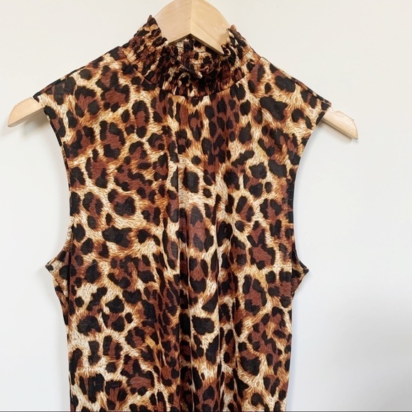 Generation Love Lacey Leopard Print Mock Neck Top - Picture 3 of 11